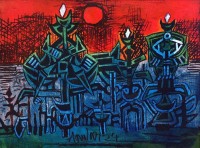 Anwar Maqsood, 18 x 24 Inch, Acrylic on Canvas, AC-AWM-131